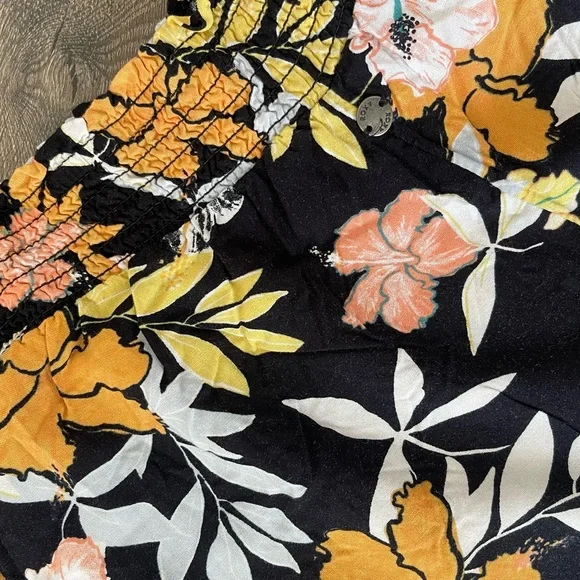 Roxy floral capri flowy floral pants SZ Small - Picture 4 of 4